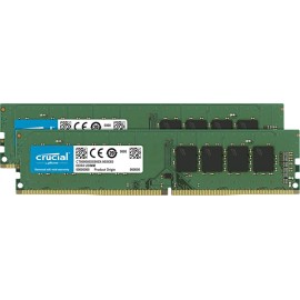 Crucial 32GB Kit (16GBx2) DDR4 2400 MT/s (PC4-19200) DR x8 DIMM 288-Pin Memory - CT2K16G4DFD824A