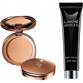 Lakme 9 to 5 Flawless Matte Complexion Compact Powder, & Lakme Absolute Blur Perfect Matte Face Primer,