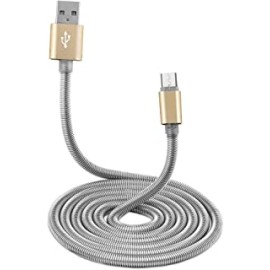PTron Falcon Micro USB Cable 1.5A Fast Charging Cable 1 Meter Long USB Cable - (Gold)