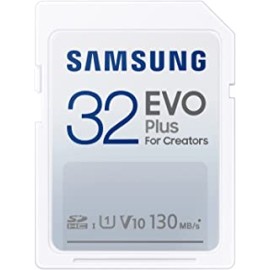 Samsung EVO Plus 32GB, SDHC, UHS-I, U1, Upto 130MB/s, FHD, Memory Card (MB-SC32K)