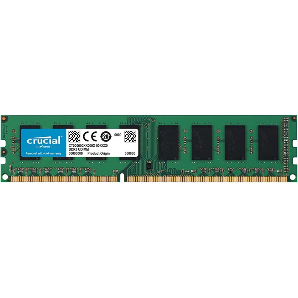 Crucial RAM 8GB DDR3 1600 MHz CL11 Desktop Memory CT102464BD160B