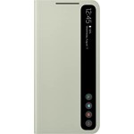 Samsung Electronics Galaxy S21 FE Smart Clear View Cover - Official Samsung Original Case - Olive Green, One Size, (EF-ZG990CMEGEW)