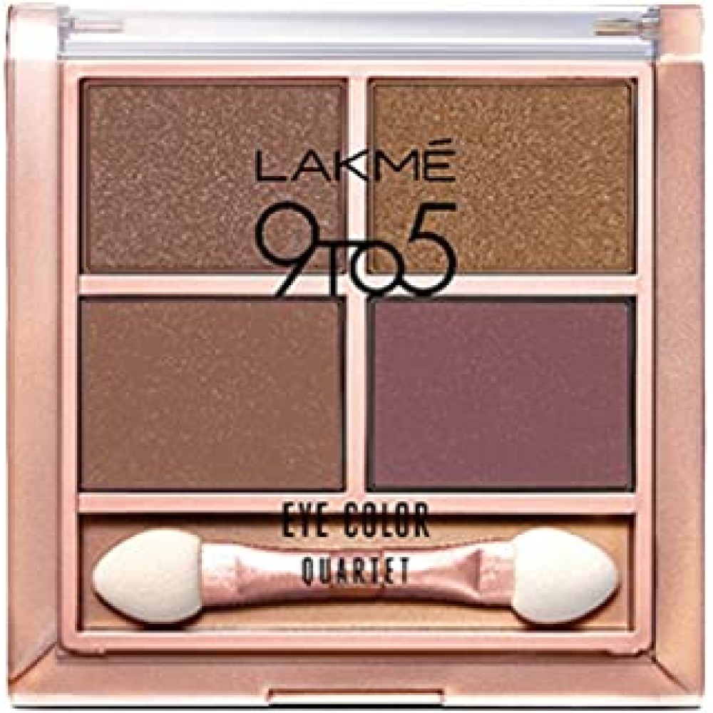 Lakme 9 to 5 Eye Color Quartet Eye Shadow, Mystic Nudes, 7 g