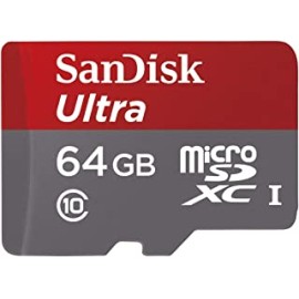 SanDisk Ultra MicroSDXC 64 GB UHS-I Class 10 Memory Card 48 MB/s + SD Adapter