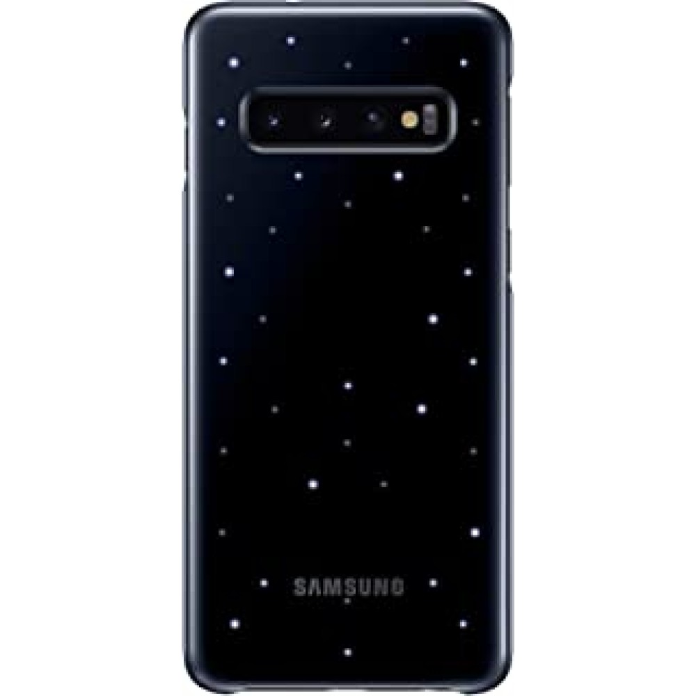 Samsung Plastic Case for Samsung Galaxy S10 LED Back, Black (EF-KG973CBEGUS)