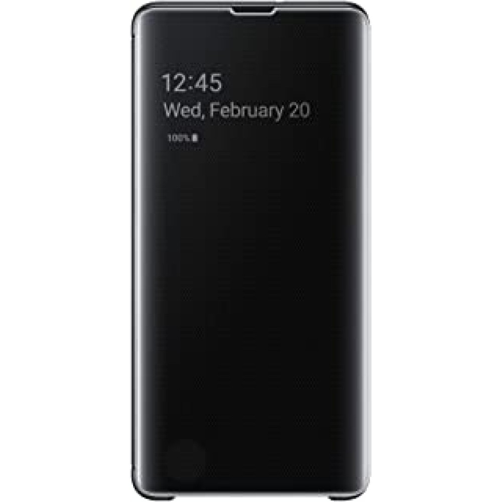 Samsung Flip Cover For Samsung Galaxy S10 Plus ( Poly Carbonate|Black )