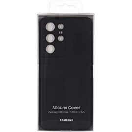 Samsung Ultra Silicone Back Cover - Black (US Version) For Galaxy S21