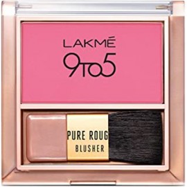 Lakmé 9 To 5 Pure Rouge Blusher, Pretty Pink, 6 g
