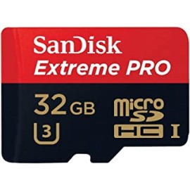 SanDisk Extreme PRO 32GB UHS-3 MicroSDHC Memory Card with Adapter Speed Up to 95MB/s - SDSDQXP-032G-G46A