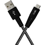 boAt Rugged v3 Extra Tough Unbreakable Braided Micro USB Cable 1.5 Meter (Black)