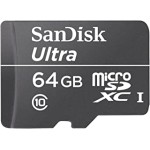 Sandisk Ultra microSDXC UHS-I 64GB Class 10 Memory Card 30 MB/s Without Adapter