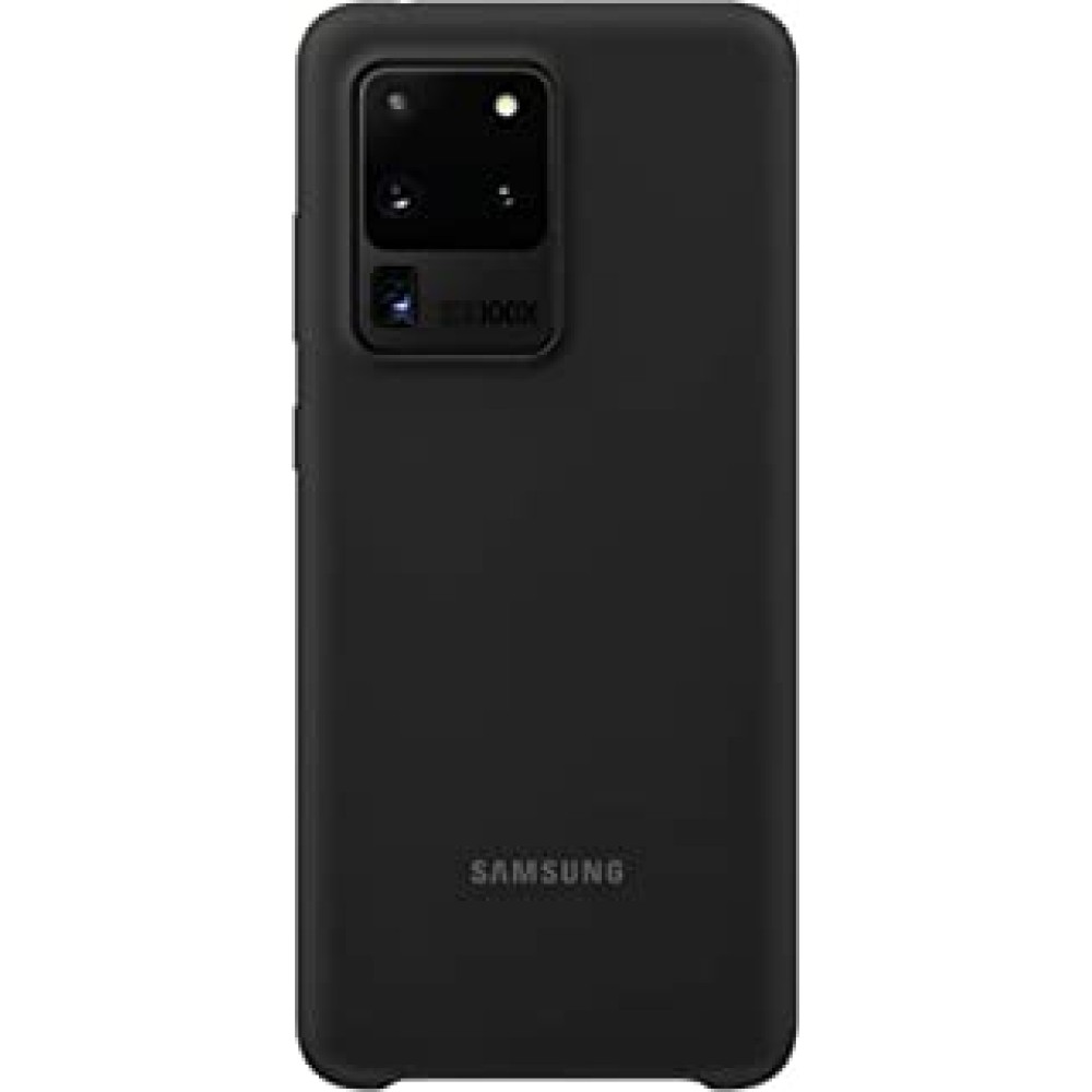 Samsung Galaxy S20 Ultra Case, Silicone Back Cover - Black (US Version with Warranty), EF-PG988TBEGUS