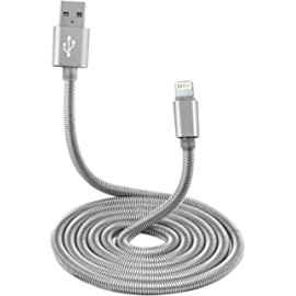 PTron Falcon USB 1.5A Data Cable - 3.2 Feet (1 Meter) - (Silver)