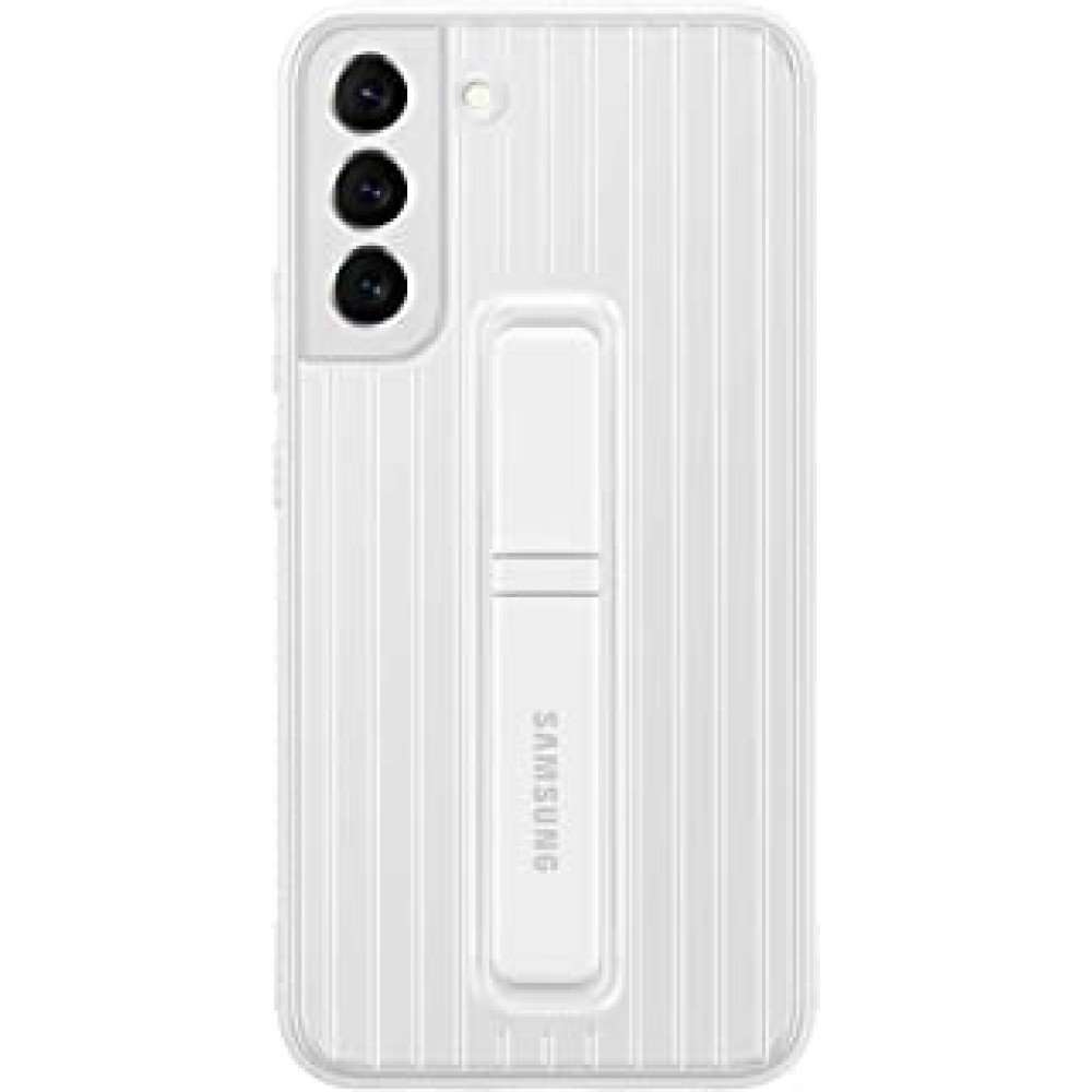 Samsung Electronics Galaxy S22+ Protective Standing Cover, High Protection Phone Case, 2 Detachable Kickstands, 2 Viewing Angles, US Version, White, (EF-RS906CWEGUS)