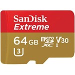 SanDisk Extreme 64GB MicroSDXC UHS-I Class 3 90 MB/s Memory Card with Adapter (SDSQXVF-064G-GN6MA)