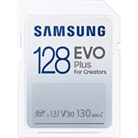 Samsung EVO Plus 128GB, SDXC, UHS-I, U3, Upto 130MB/s, FHD & 4K UHD, Memory Card(MB-SC128K)