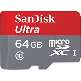 SanDisk Ultra 64GB UHS-I Class 10 Micro SD Memory Card (SDSQUNC-064G-GN3MN)