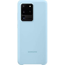 Samsung Case, Silicone Back Cover for Galaxy S20 Ultra - Blue (US Version with Warranty, EF-PG988TLEGUS)