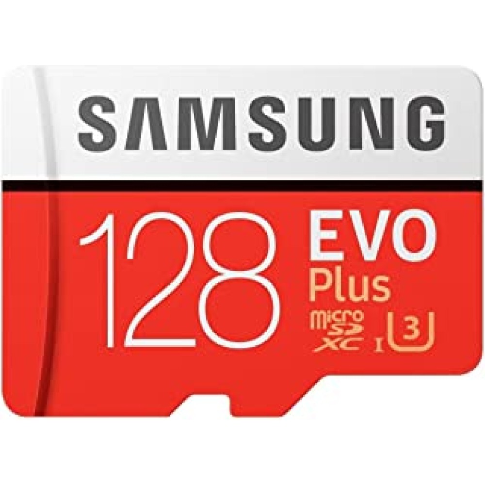 Samsung Evo Plus Class 10 UHS-I microSDXC U3 with Adapter (128GB MB-MC128GA/APC)