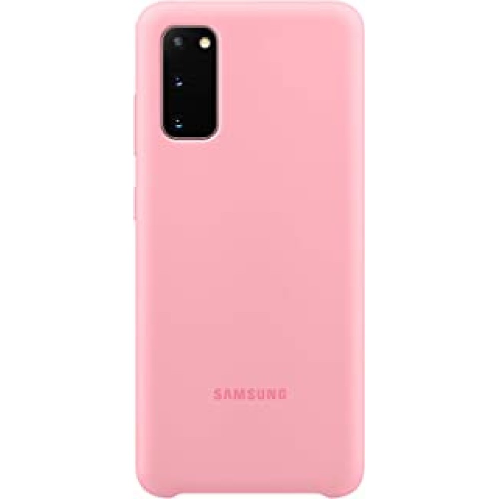 Samsung Galaxy S20 Case, Silicone Back Cover - Pink (US Version with Warranty)