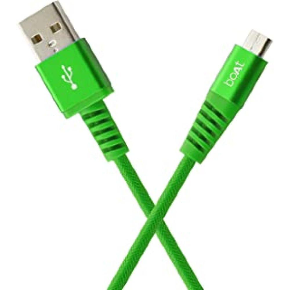 boAt Rugged V3 Braided Micro USB Cable (Ivy Green)