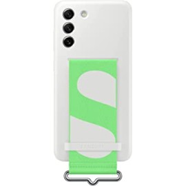 Samsung Galaxy S21 FE Silicone Cover with Strap, White