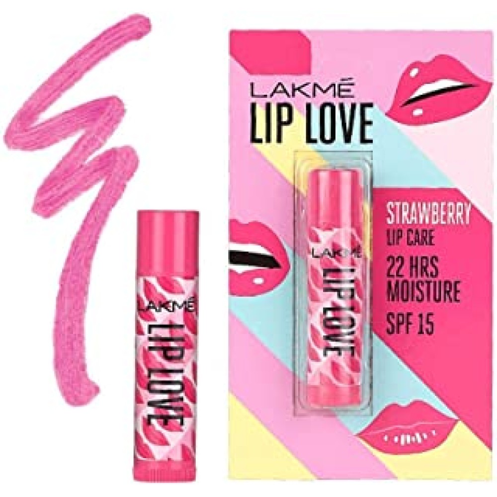 Lakmé Lip Love Chapstick Strawberry_pack2 Strawberry (Pack of: 2, 9 g)