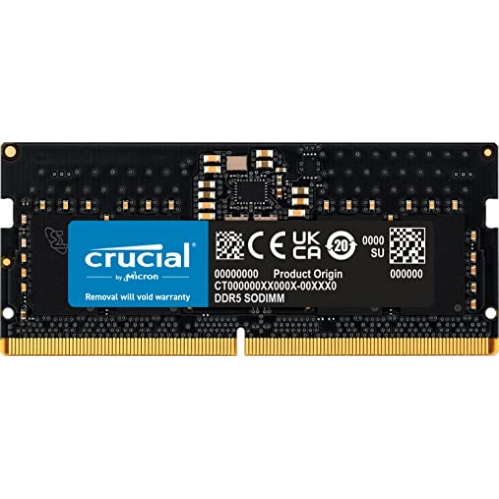 Crucial RAM 8GB DDR5 4800MHz CL40 Laptop Memory CT8G48C40S5