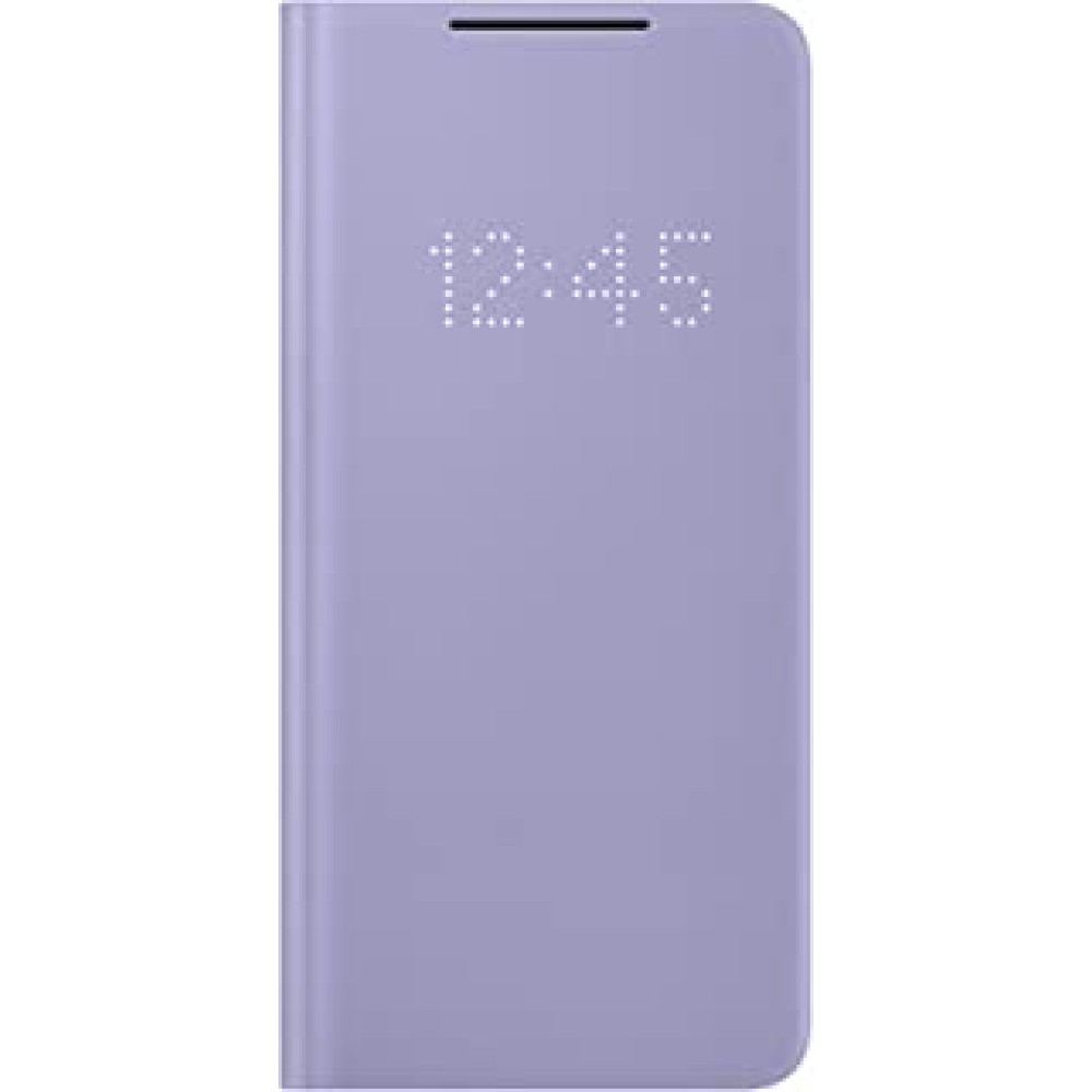 Samsung Galaxy S21+ Case, LED Wallet Cover - Violet (US Version)