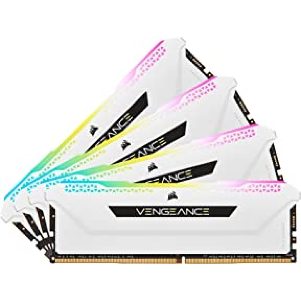CORSAIR Vengeance RGB PRO SL 32GB (4x8GB) DDR4 3600 (PC4-28800) C18 1.35V - White