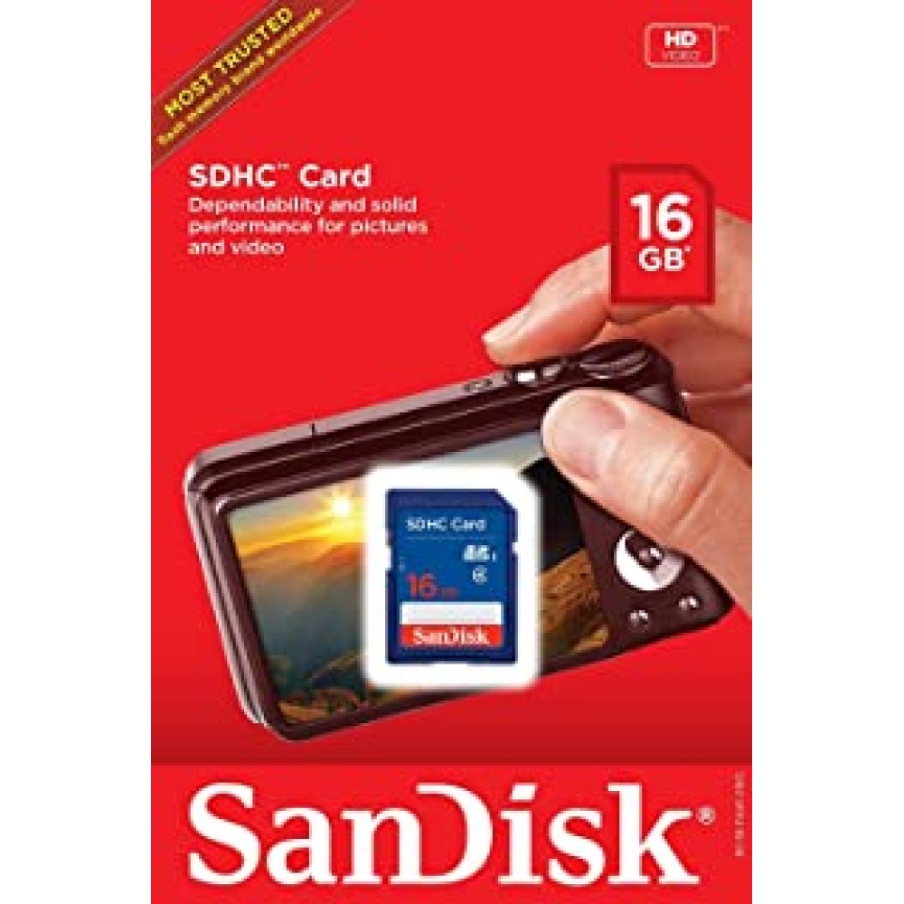 SanDisk 16 GB Class 2 SDHC Flash Memory Card SDSDB-016G-A11