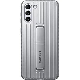 Samsung Silicone Official Rugged Protective Case for Samsung Galaxy S21+ (Silver, S21+)