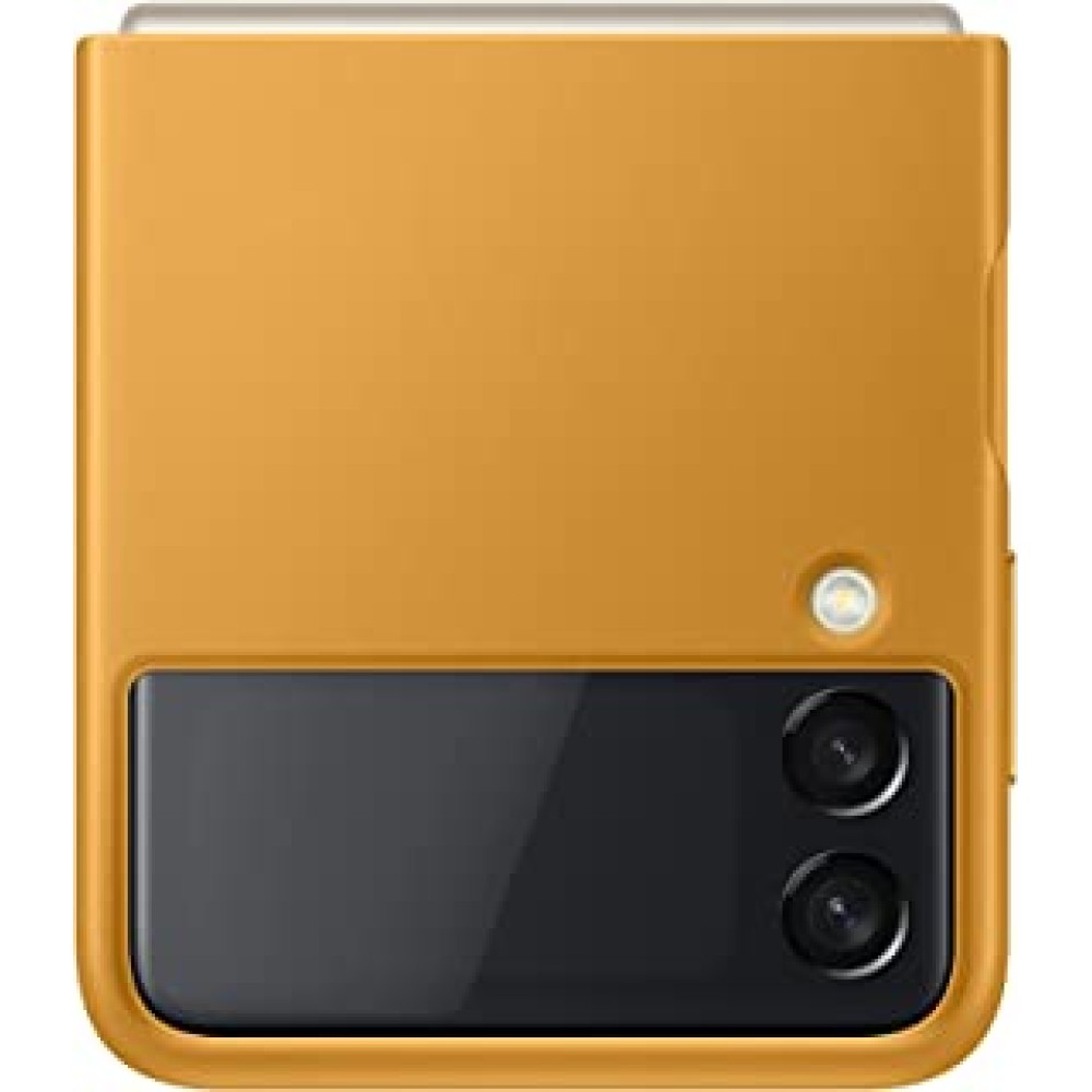 Samsung Original Flip 3 Leather Cover (Mustard) Yellow