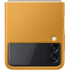 Samsung Original Flip 3 Leather Cover (Mustard) Yellow