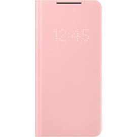 Samsung Galaxy S21+ Case, LED Wallet Cover - Pink (US Version)