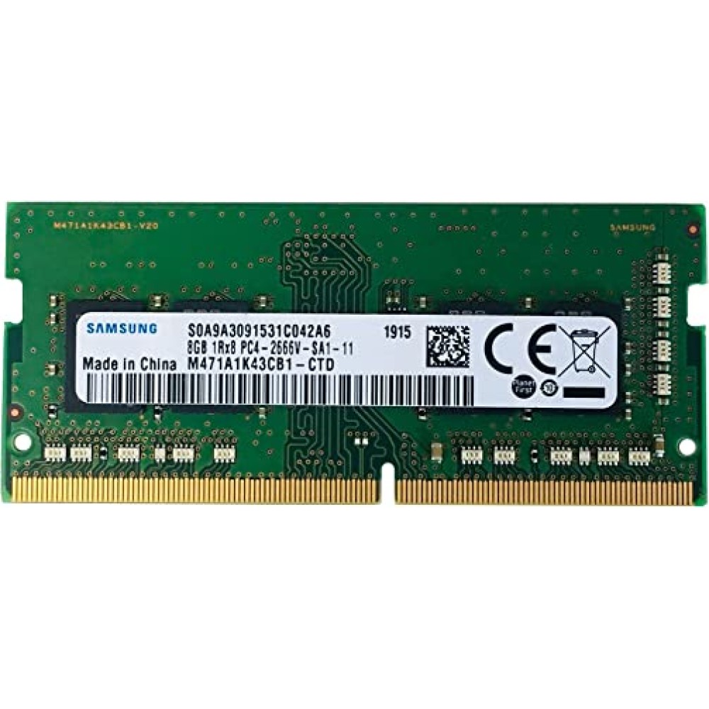 Samsung 8GB DDR4 2666MHz RAM Memory Module for Laptops (260 Pin SODIMM, 1.2V) M471A1K43CB1