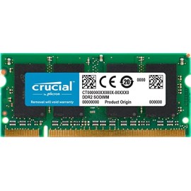 Crucial 2GB CT25664AC800 200-pin SODIMM DDR2 PC2-6400 Memory Module