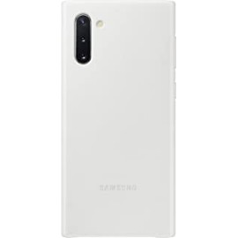 Samsung Galaxy Note10 Case, Leather Back Protective Cover - White (US Version with Warranty) - EF-VN970LWEGUS