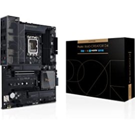 ASUS ProArt B660-Creator D4, Intel B660 (LGA1700) ATX Motherboard, 12+1 Power Stages (50 A), PCIe 5.0, DDR4, USB-C DisplayPort, 2.5 Gb and 1 Gb Ethernet, Three M.2 Slots