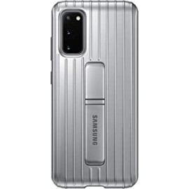 SAMSUNG Galaxy S20 Case, Rugged Protective Cover - Silver (US Version), EF-RG980CSEGUS