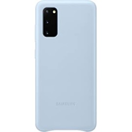 Samsung Galaxy S20 Case, Leather Back Cover - Blue