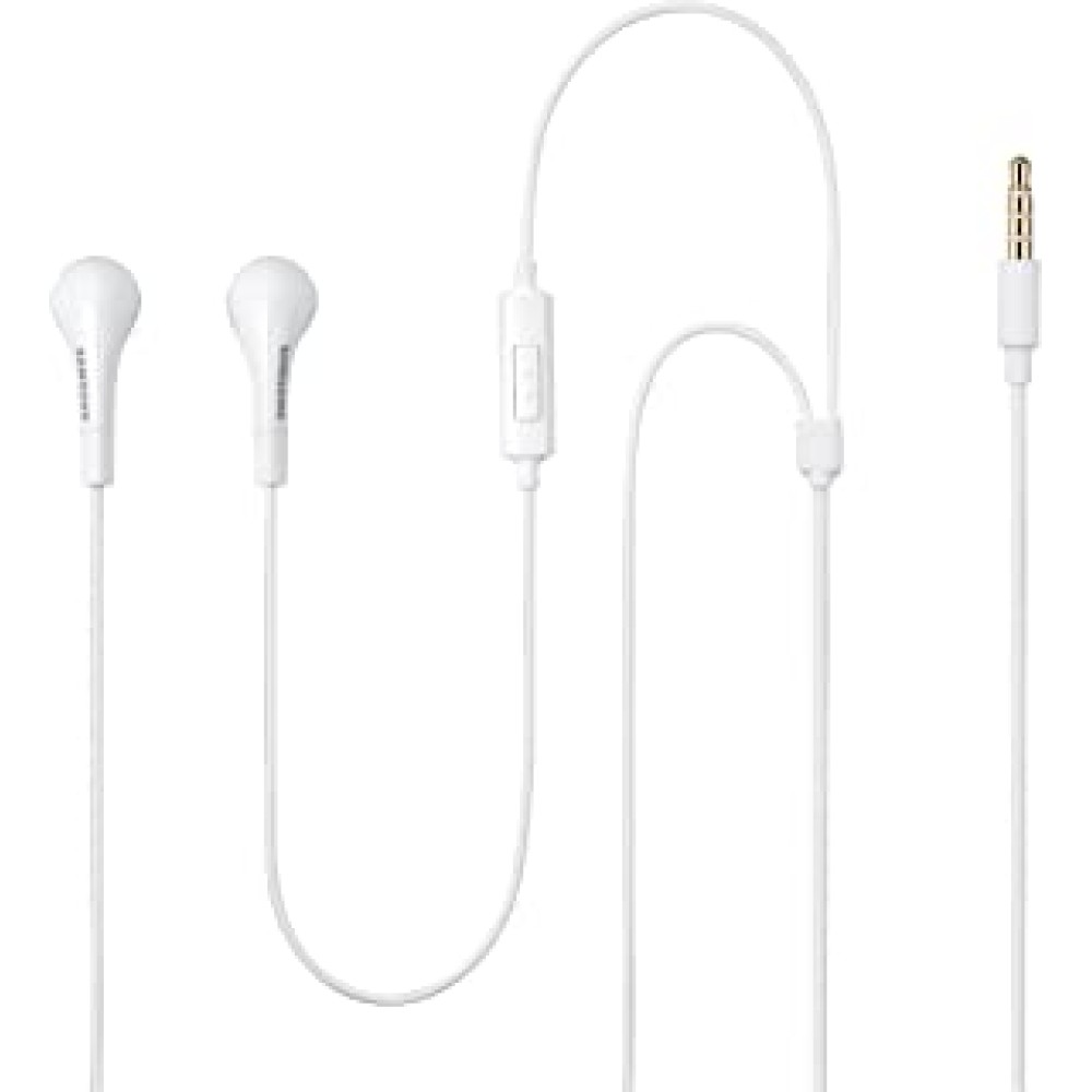 Samsung Ehs64 Ehs64Avfwecinu Hands-Free Wired In Ear Earphones With Mic With Remote Note (White)