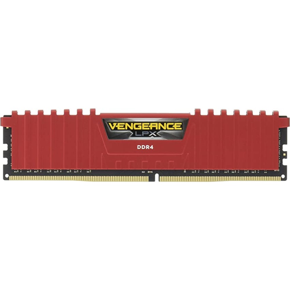 CORSAIR 8GB Vengeance LPX DDR4 PC4-19200 2400MHz Desktop Memory - Red