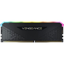 Corsair Vengeance RGB RS 8GB (1 x 8GB) DDR4 DRAM 3200MHz C16 Memory Kit (Black) - CMG8GX4M1E3200C16
