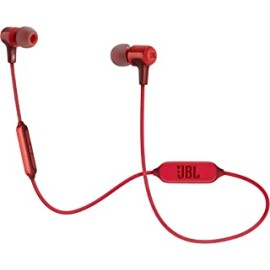 JBL E25BT by Harman Signature Sound Wireless in-Ear Headphones with Mic (Red)