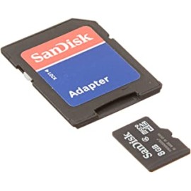 SanDisk 8 GB microSDHC Card with SD Adapter