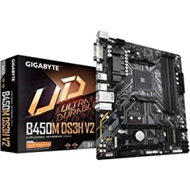 GIGABYTE AMD B450M DS3H V2 Ultra Durable ATX Motherboard Socket AM4 DDR4