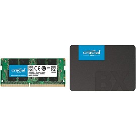 Crucial RAM 32GB DDR4 3200MHz CL22 (or 2933MHz or 2666MHz) Laptop Memory CT32G4SFD832A & BX500 480GB 3D NAND SATA 6.35 cm (2.5-inch) SSD (CT480BX500SSD1)