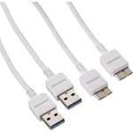 Samsung Data Cable for Galaxy S5/Note 3 - Non-Retail Packaging, 2 Pack - White