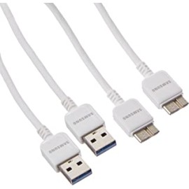 Samsung Data Cable for Galaxy S5/Note 3 - Non-Retail Packaging, 2 Pack - White